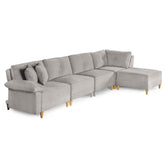 Sala Modular Maristella de 5 modulos Color Gris Claro