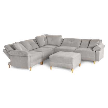 Sala Modular Maristella De 6 modulos Color Gris claro
