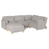 Sala Modular de 5 modulos Zavian Color Gris Claro