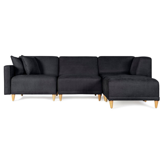 Sala modular Avalon de 4 modulos Color Negro