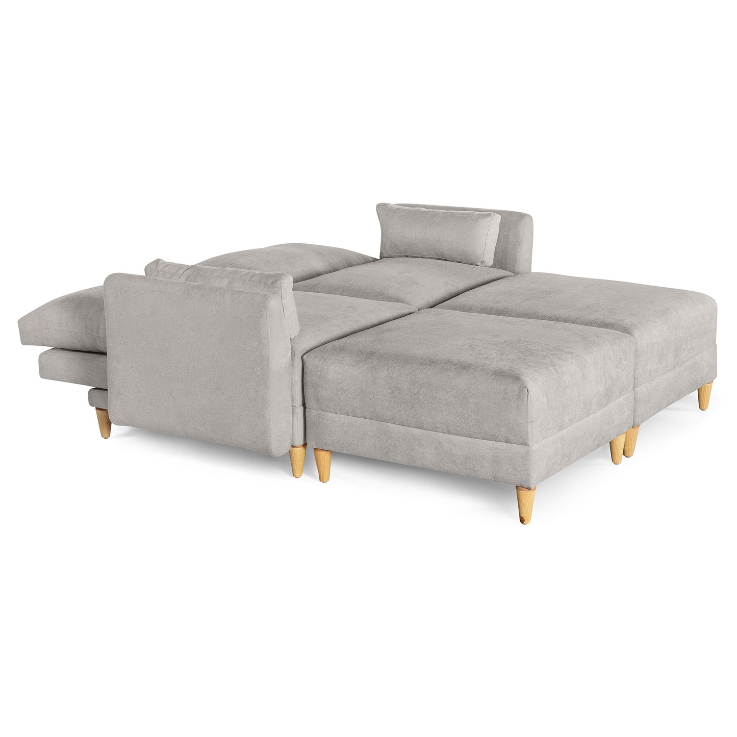 Sala modular Everyn 4 modulos Color Grey