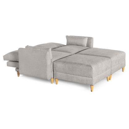 Sala modular Everyn 4 modulos Color Grey