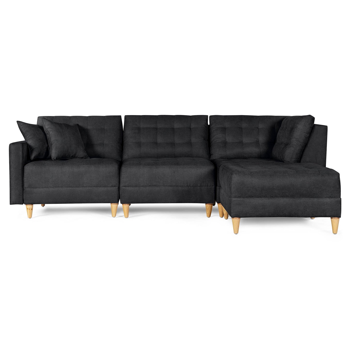 Sala Modular Godric de 4 modulos Color Negro