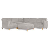 Sala Modular de 6 modulos Zavian Color Gris Claro