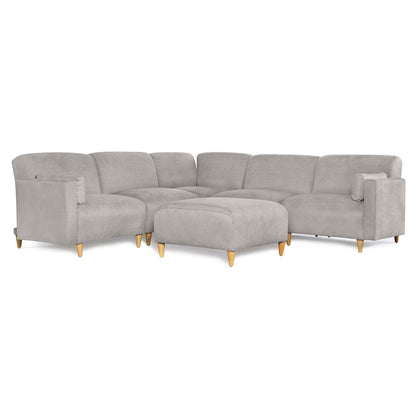 Sala Modular de 6 modulos Zavian Color Gris Claro