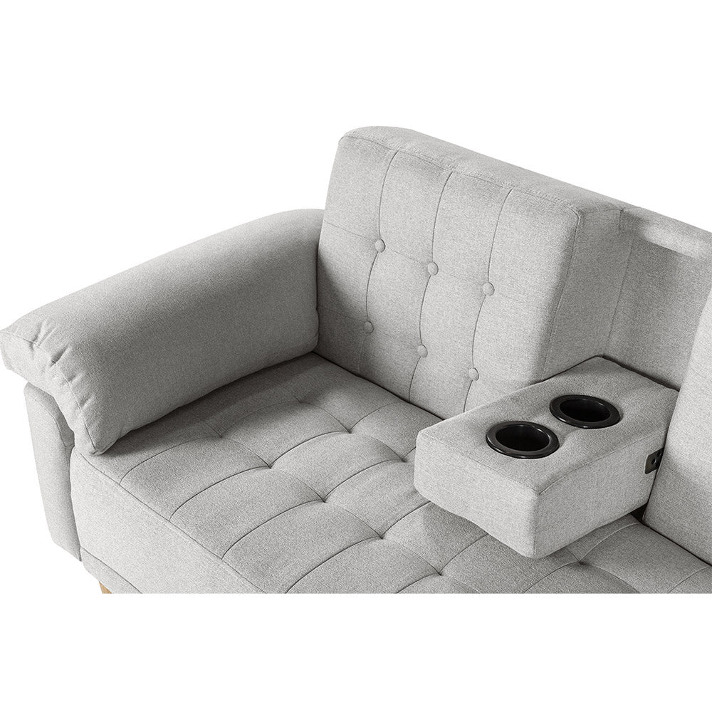 Sala Modular Chica Brunello Gris Claro