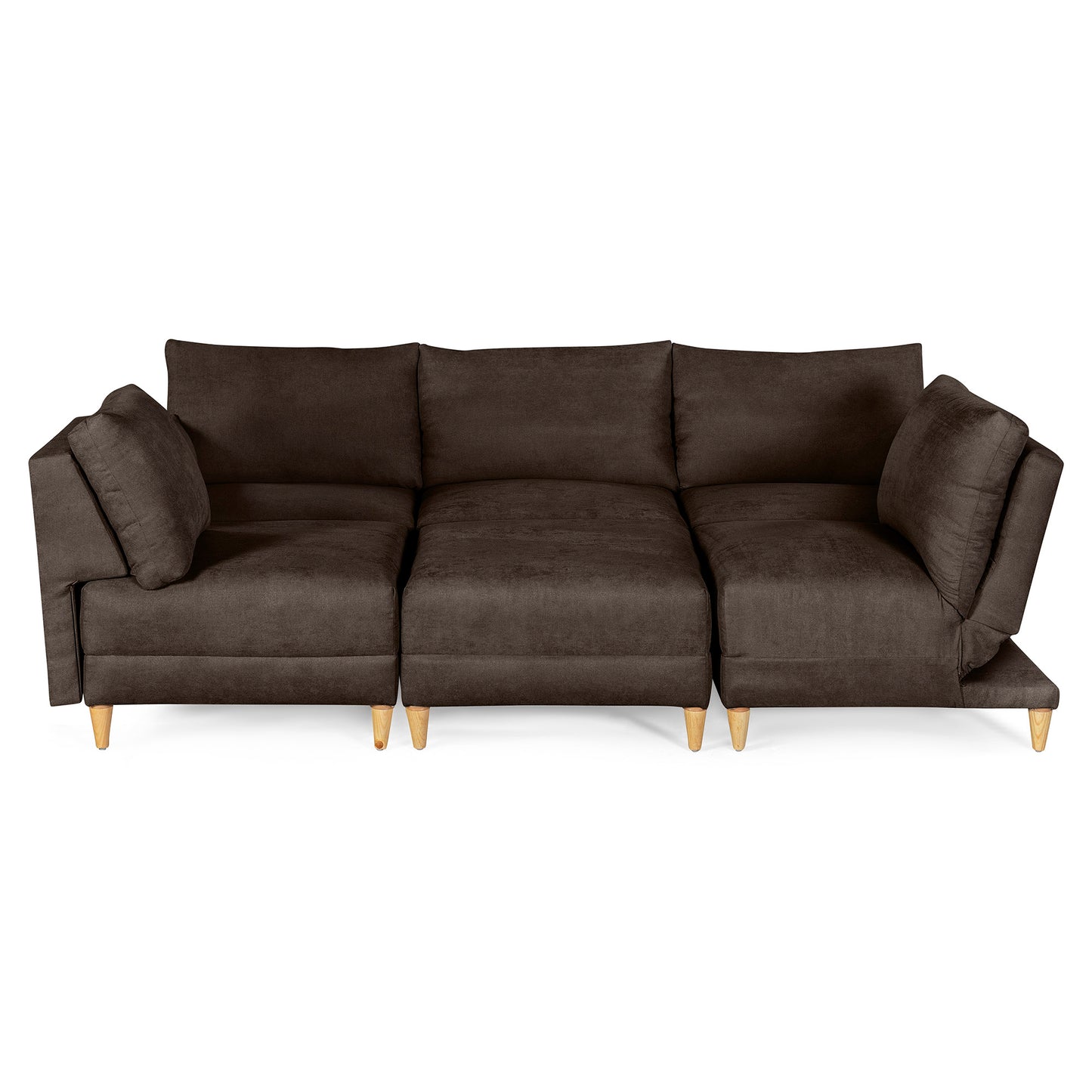 Sala modular Everyn de 6 modulos Color Chocolate