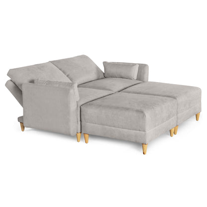 Sala modular Everyn 4 modulos Color Grey