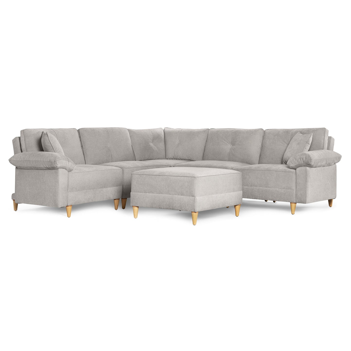 Sala Modular Maristella De 6 modulos Color Gris claro