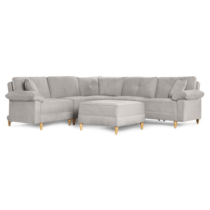 Sala Modular Maristella De 6 modulos Color Gris claro