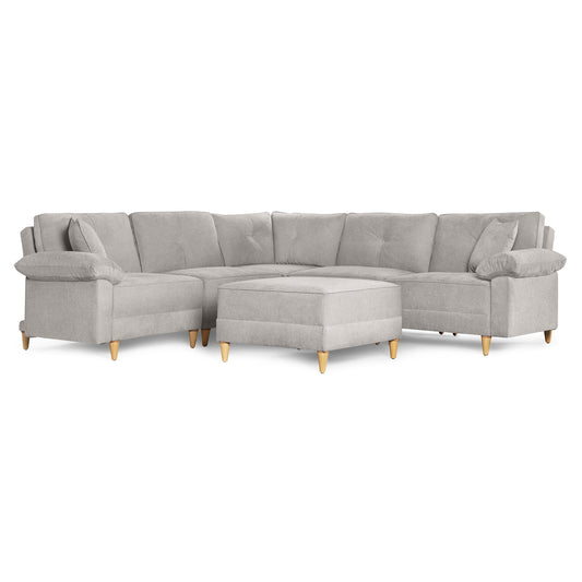 Sala Modular Maristella De 6 modulos Color Gris claro