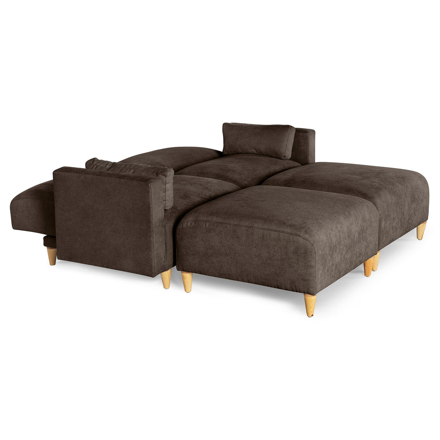 Sala Modular de 4 modulos Zavian Color Chocolate