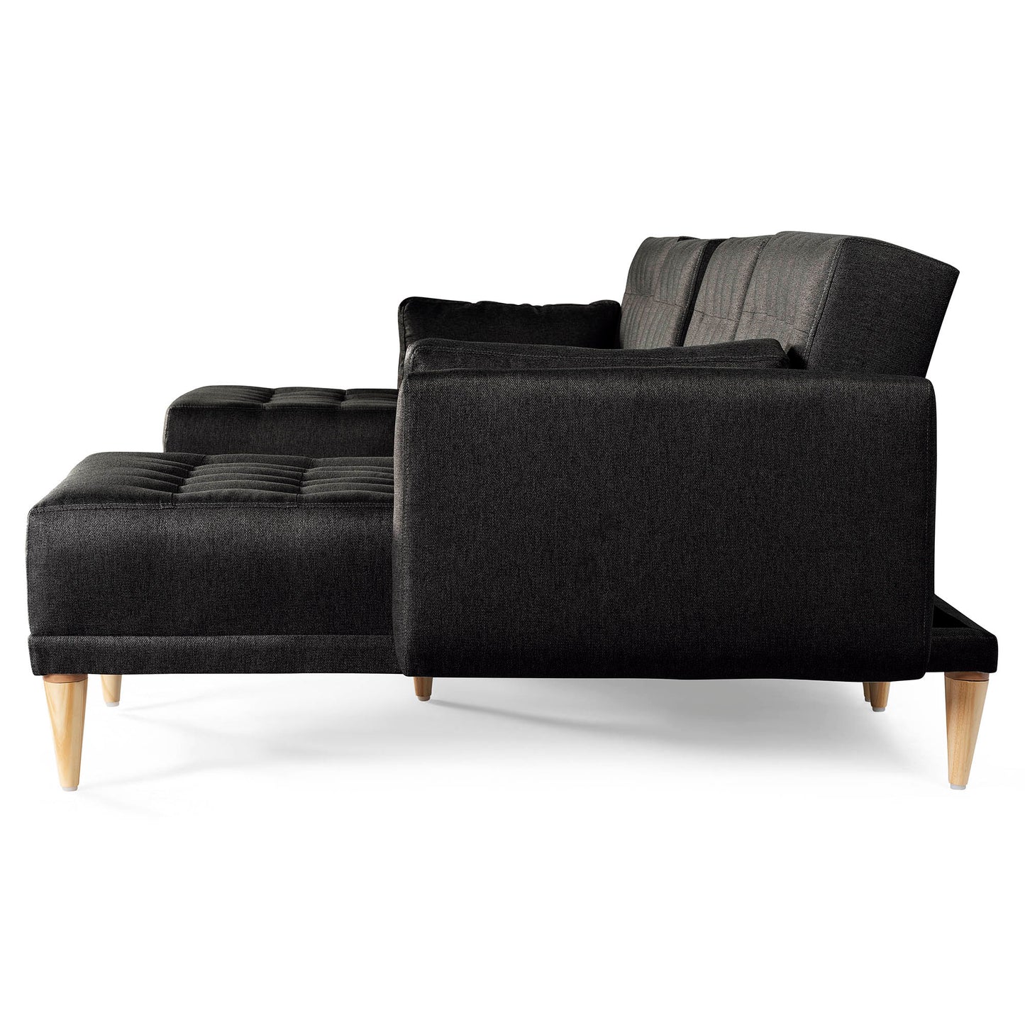 Sala Modular Doble Chaise Boyd Color Negro
