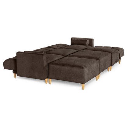 Sala Modular Kieran de 6 modulos Color Chocolate