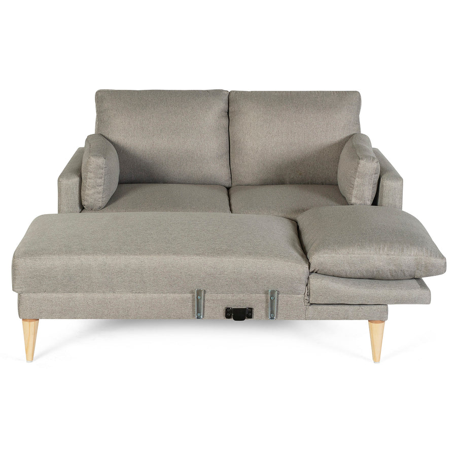 Sala Modular Chica Kissa Color Gris Claro