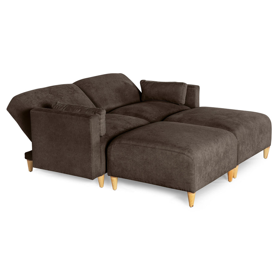 Sala Modular de 4 modulos Zavian Color Chocolate