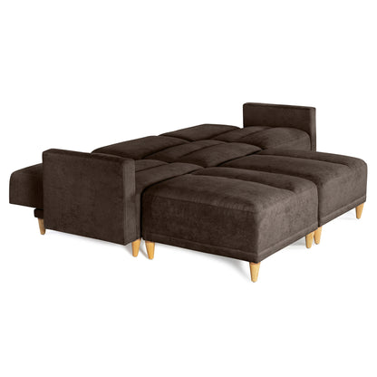 Sala modular Avalon de 5 modulos Color Chocolate