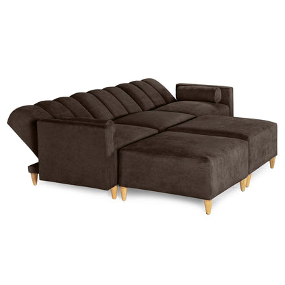 Sala Modular Kieran de 5 modulos Color Chocolate