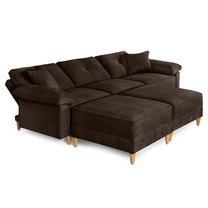 Sala Modular Maristella de 5 modulos Color Chocolate