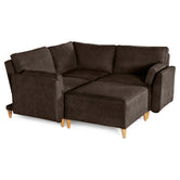 Sala De 4 Modulos Makora Morelli Memory Foam Chocolate Chenil Respaldo Reclinable De 3 Posiciones