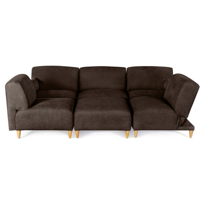 Sala Modular de 6 modulos Zavian Color Chocolate