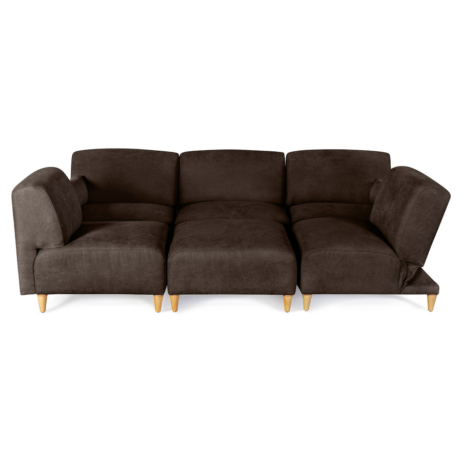 Sala Modular de 6 modulos Zavian Color Chocolate