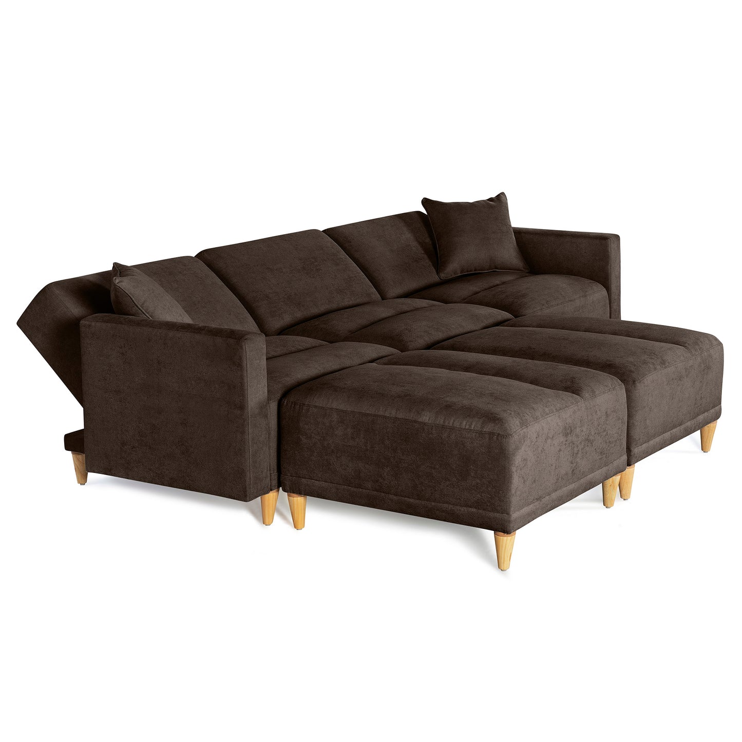 Sala modular Avalon de 5 modulos Color Chocolate