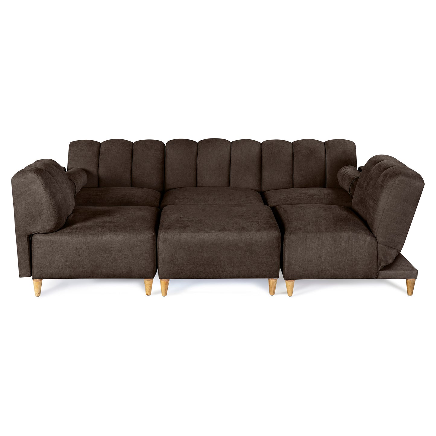 Sala Modular Kieran de 6 modulos Color Chocolate