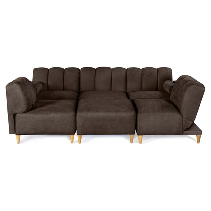 Sala Modular Kieran de 6 modulos Color Chocolate