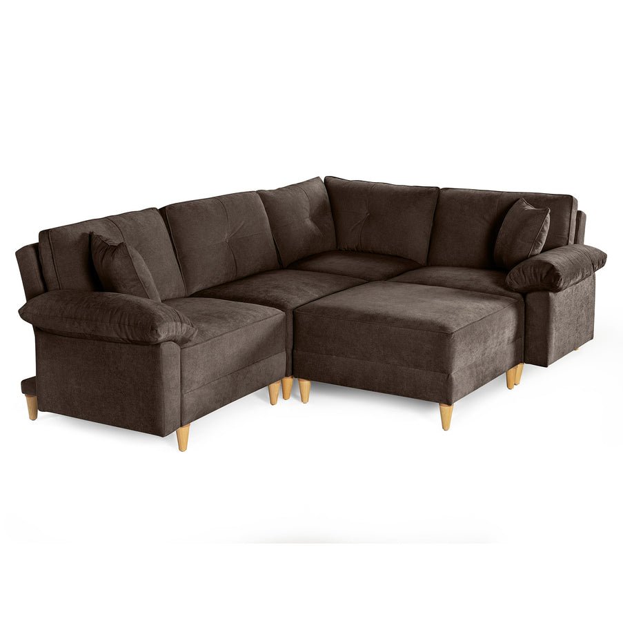 Sala Modular Maristella de 5 modulos Color Chocolate