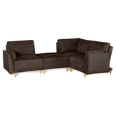 Sala De 4 Modulos Makora Morelli Memory Foam Chocolate Chenil Respaldo Reclinable De 3 Posiciones