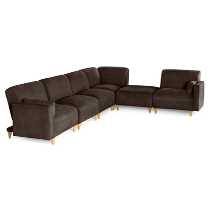 Sala Modular de 6 modulos Zavian Color Chocolate