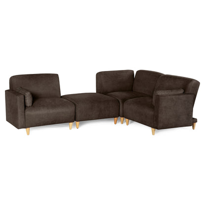 Sala Modular de 4 modulos Zavian Color Chocolate