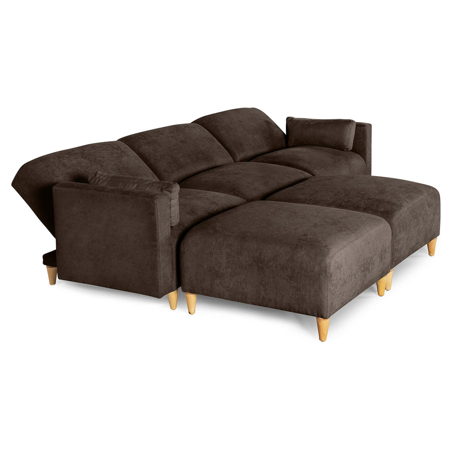 Sala Modular de 5 modulos Zavian Color Chocolate