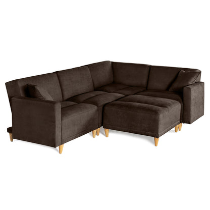 Sala modular Avalon de 5 modulos Color Chocolate