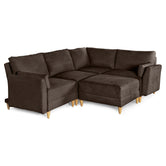 Sala De 5 Modulos Makora Everyn Memory Foam Chocolate Chenil Respaldo Reclinable De 3 Posiciones