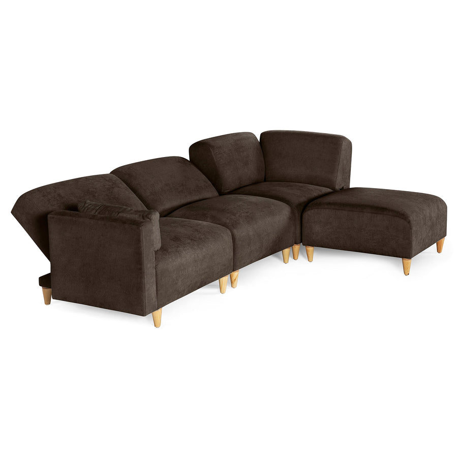 Sala Modular de 4 modulos Zavian Color Chocolate