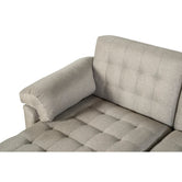 Sala Modular Doble Chaise Barker Color Gris Claro