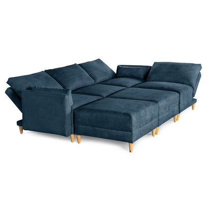 Sala modular Everyn de 6 modulos Color azul