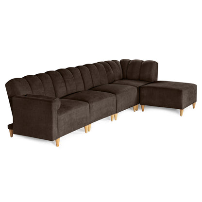 Sala Modular Kieran de 5 modulos Color Chocolate