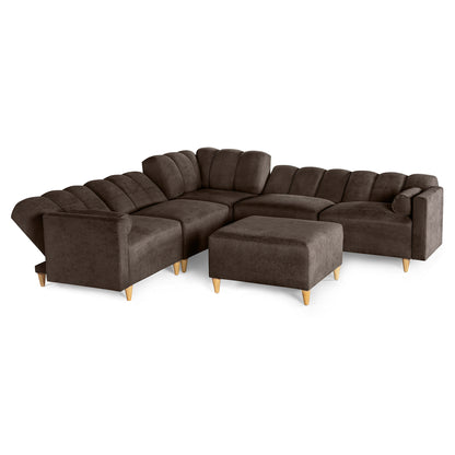 Sala Modular Kieran de 6 modulos Color Chocolate