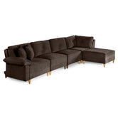 Sala Modular Maristella de 5 modulos Color Chocolate