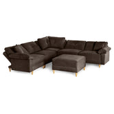 Sala Modular Maristella De 6 modulos Color Chocolate