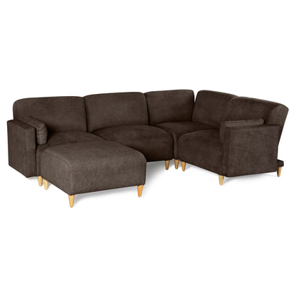 Sala Modular de 5 modulos Zavian Color Chocolate