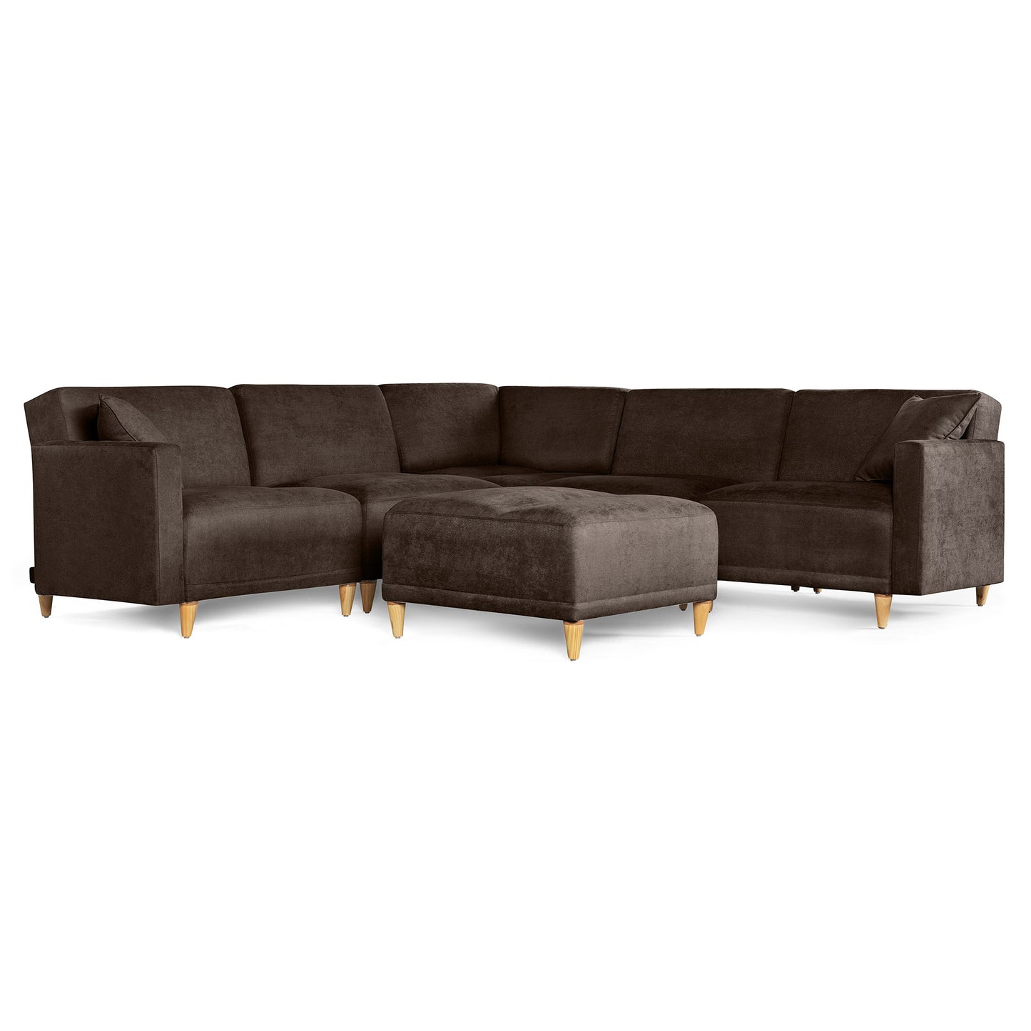 Sala modular Avalon de 6 modulos Color Chocolate