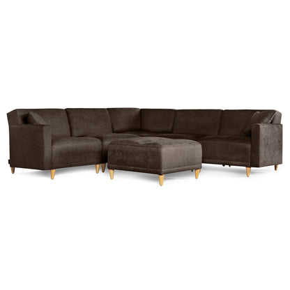 Sala modular Avalon de 6 modulos Color Chocolate