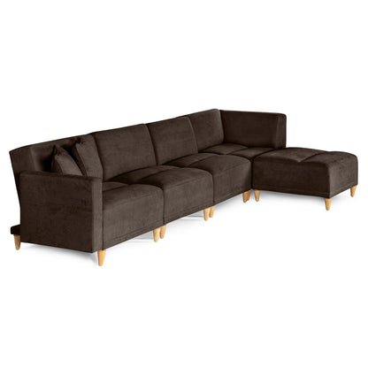 Sala modular Avalon de 5 modulos Color Chocolate
