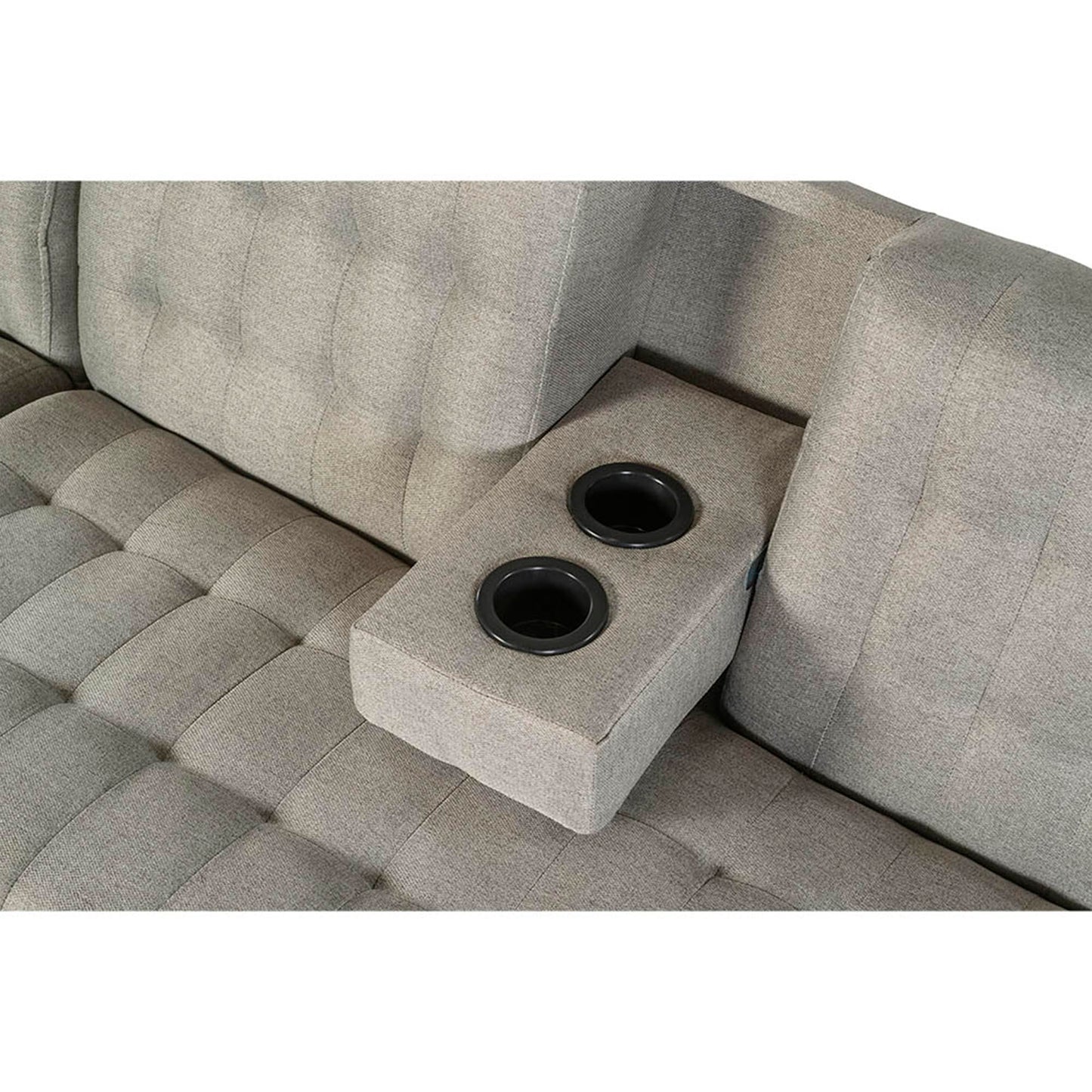 Sala Modular Doble Chaise Boyd Color Gris Claro