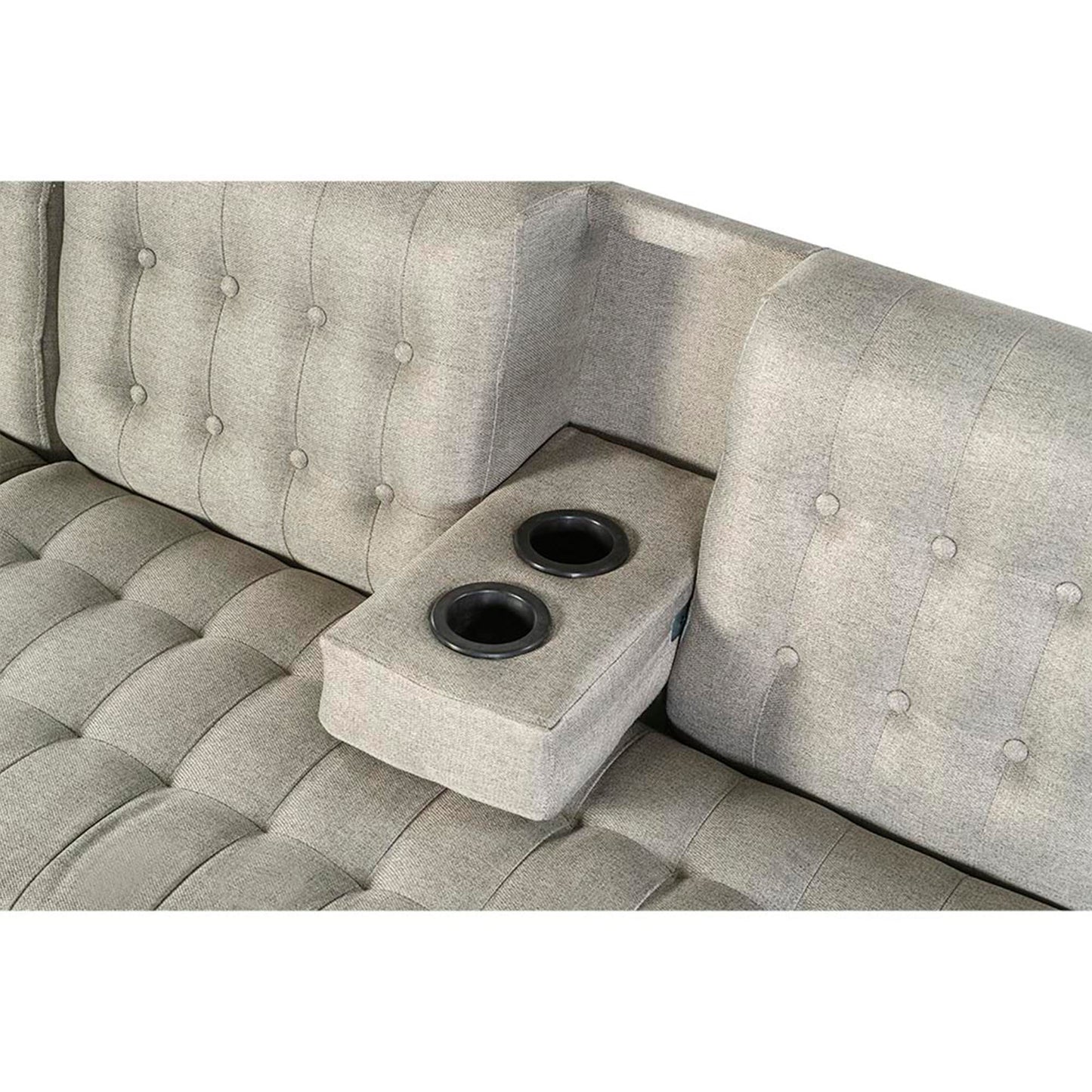 Sala Modular Doble Chaise Brandon Gris