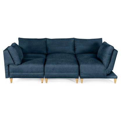 Sala modular Everyn de 6 modulos Color azul
